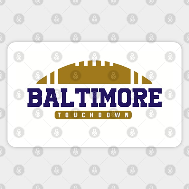 Baltimore Football Team Sticker by igzine